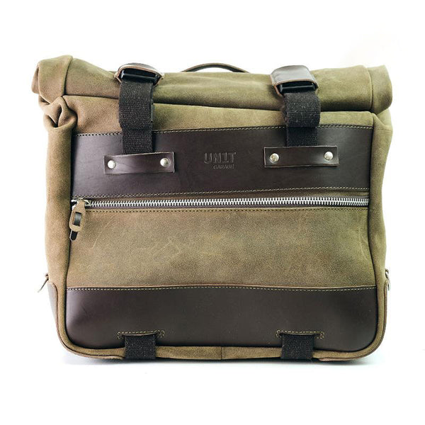 Unit Garage Cult Pannier (Green) + Rack - Right
