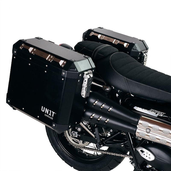 Unit Garage Atlas Panniers (40L+34L) + Inox rack