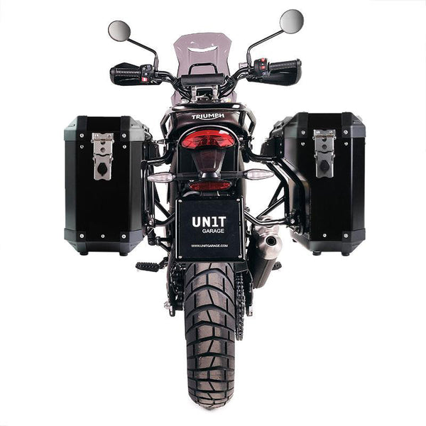 Unit Garage Atlas Panniers (40L+34L) + Inox rack
