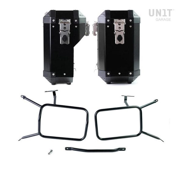 Unit Garage Atlas Panniers (40L+34L) + Inox rack