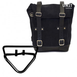Unit Garage Waxed Suede Pannier + Rack - Right