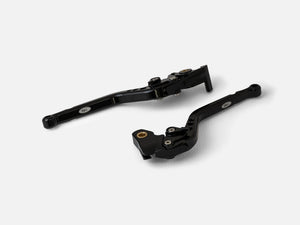 TEC Royal Enfield Adjustable Brake & Clutch Lever Kit - Black