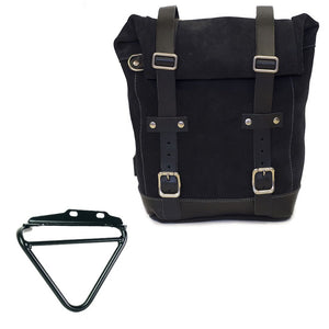 Unit Garage Waxed Suede Pannier + Rack - Right