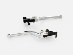 TEC Royal Enfield Adjustable Brake & Clutch Lever Kit - Silver