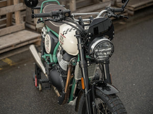 TEC Royal Enfield 650 Series Oil Cooler Cover - Brushed Aluminium