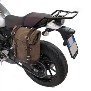 Unit Garage Waxed Suede Scram Pannier + Rack - Left
