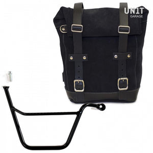 Unit Garage Waxed Suede Pannier + Rack - Right