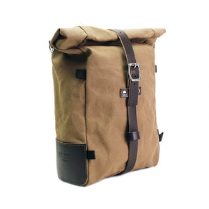 Unit Garage Royal Enfield Single Pannier Rack & Pure Canvas Pannier - Beige
