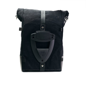 Unit Garage Royal Enfield Pair Pannier Racks & Pure Canvas Panniers - Black