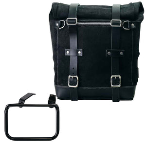 Unit Garage Waxed Suede Scram Pannier + Rack - Right