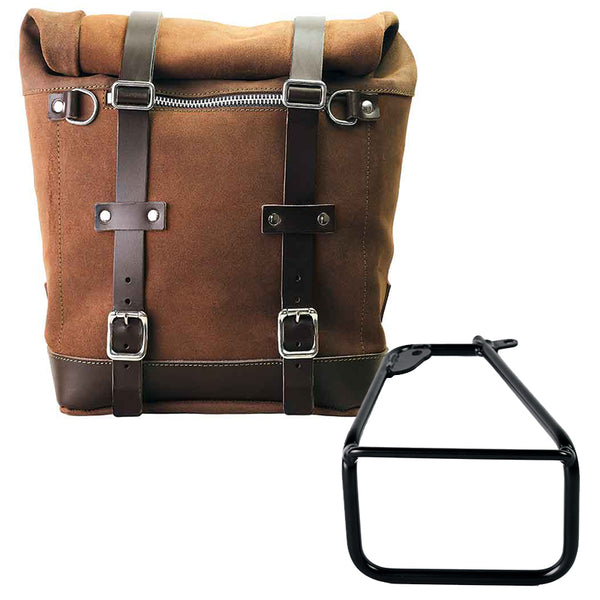 Unit Garage Scram Pannier (Brown) + Rack - Left
