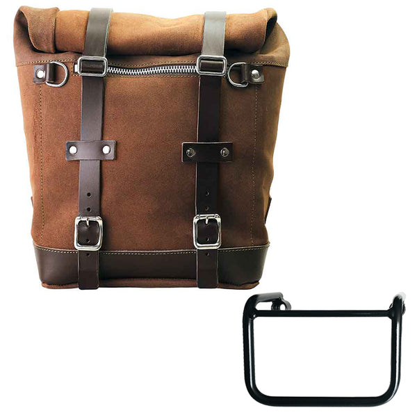 Unit Garage Scram Pannier (Brown) + Rack - Left