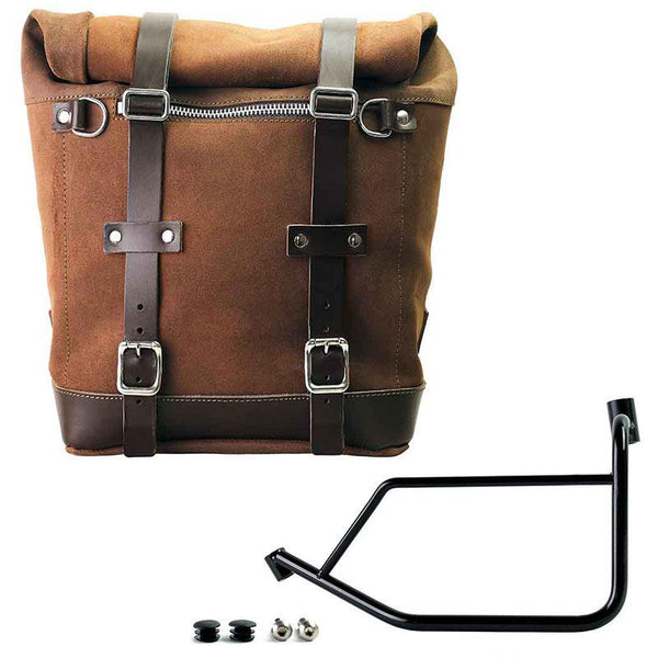 Unit Garage Scram Pannier (Brown) + Rack - Left