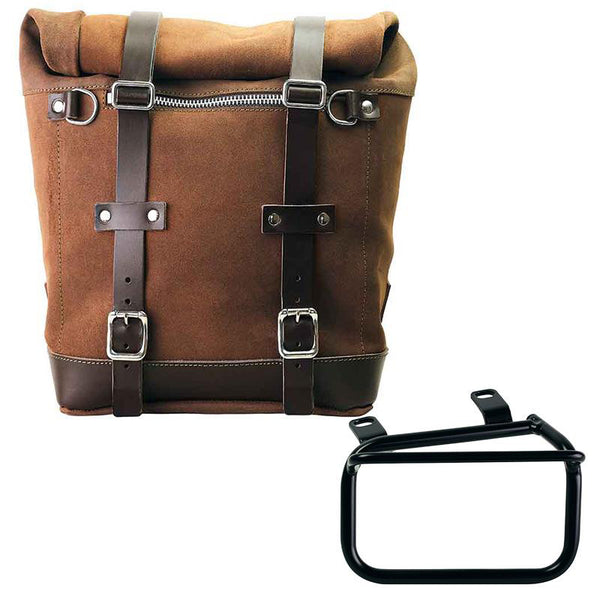 Unit Garage Scram Pannier (Brown) + Rack - Left