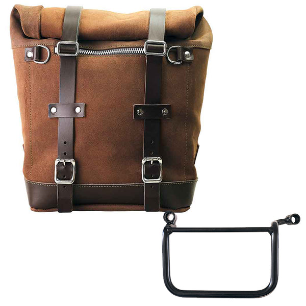 Unit Garage Scram Pannier (Brown) + Rack - Left