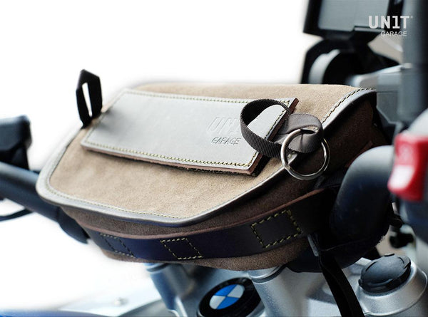 Unit Garage Sahara Handlebar Bag - Suede/Leather