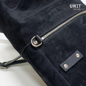Unit Garage Waxed Suede Scram Pannier + Rack - Left