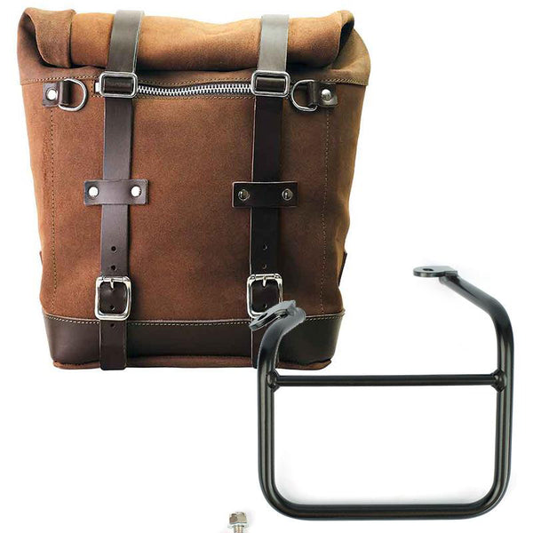 Unit Garage Scram Pannier (Brown) + Rack - Left