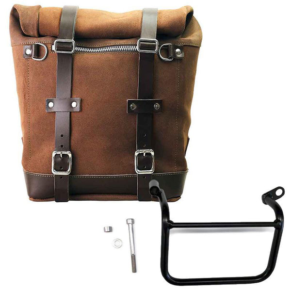 Unit Garage Scram Pannier (Brown) + Rack - Left