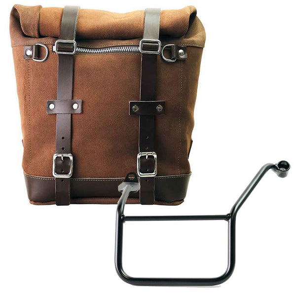 Unit Garage Scram Pannier (Brown) + Rack - Left