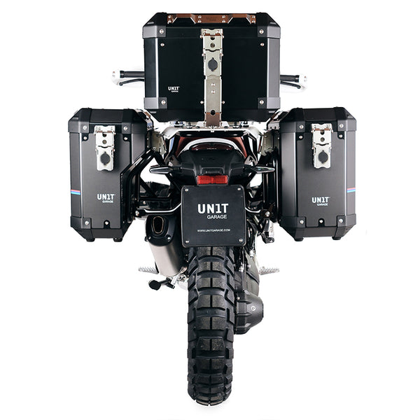 Unit Garage Atlas Panniers (40L+34L) + Inox rack