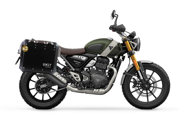 Unit Garage Atlas Panniers (47L+41L) + Inox rack