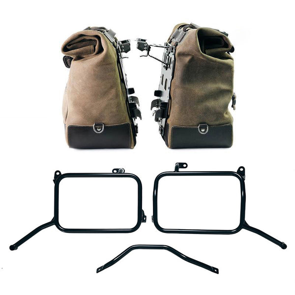 Unit Garage Cult Panniers (Green) + Rack - Pair