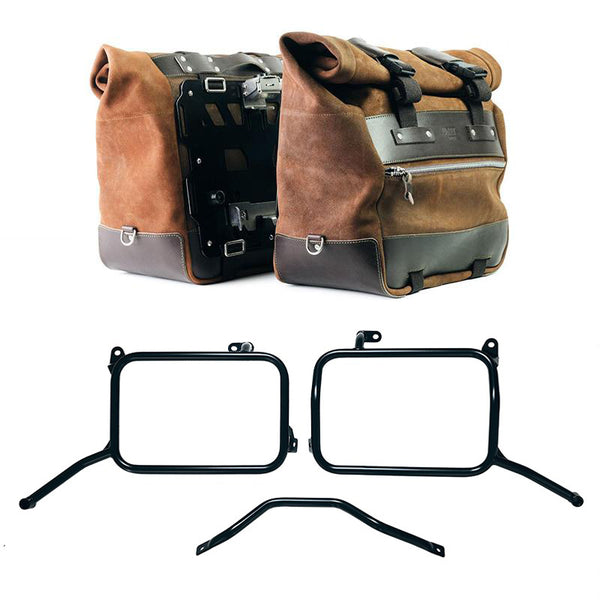 Unit Garage Cult Panniers (Brown) + Rack - Pair