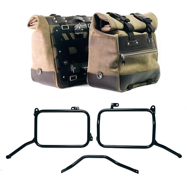 Unit Garage Cult Panniers (Green) + Rack - Pair