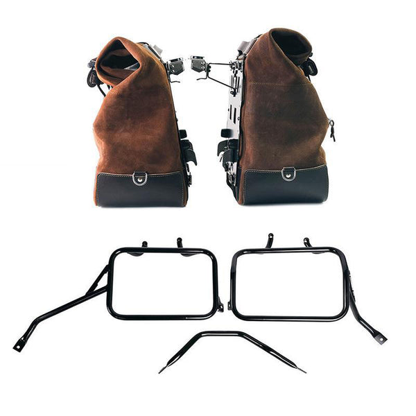 Unit Garage Cult Panniers (Brown) + Rack - Pair