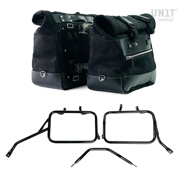 Unit Garage Cult Panniers (Black) + Rack - Pair