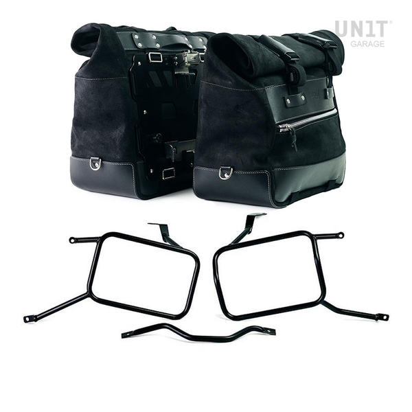 Unit Garage Cult Panniers (Black) + Rack - Pair