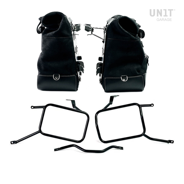 Unit Garage Cult Panniers (Black) + Rack - Pair