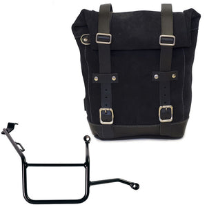 Unit Garage Waxed Suede Pannier + Rack - Right