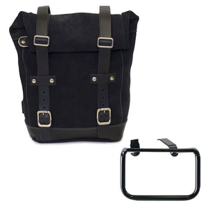 Unit Garage Waxed Suede Pannier + Rack - Left
