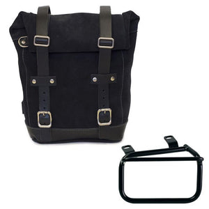 Unit Garage Waxed Suede Pannier + Rack - Left