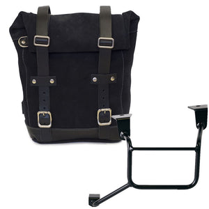 Unit Garage Waxed Suede Pannier + Rack - Left