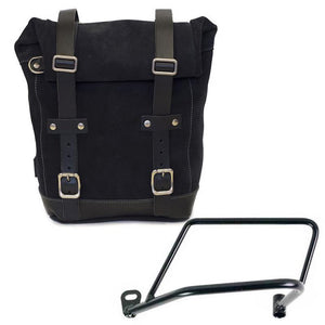 Unit Garage Waxed Suede Pannier + Rack - Left
