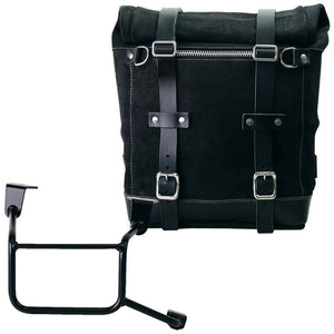 Unit Garage Waxed Suede Scram Pannier + Rack - Right