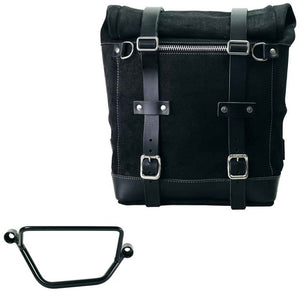 Unit Garage Waxed Suede Scram Pannier + Rack - Right