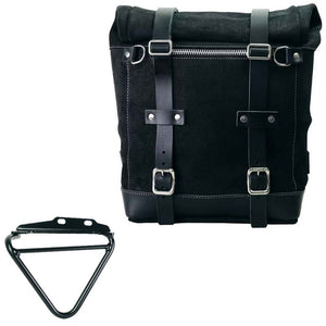 Unit Garage Waxed Suede Scram Pannier + Rack - Right