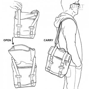Unit Garage Canvas Pannier + Rack - Left