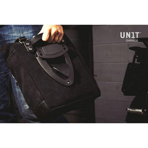 Unit Garage Waxed Suede Pannier + Rack - Left