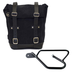 Unit Garage Waxed Suede Pannier + Rack - Left