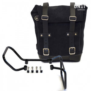 Unit Garage Waxed Suede Pannier + Rack - Left