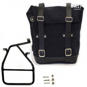 Unit Garage Waxed Suede Pannier + Rack - Right