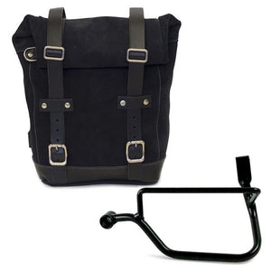 Unit Garage Waxed Suede Pannier + Rack - Left