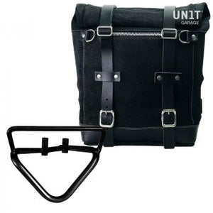 Unit Garage Waxed Suede Scram Pannier + Rack - Right