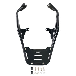 Unit Garage Rear Luggage Rack And Grab Rail + Optional Mounting Plate - Black