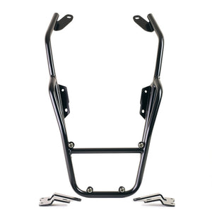 Unit Garage Rear Luggage Rack And Grab Rail + Optional Mounting Plate - Black